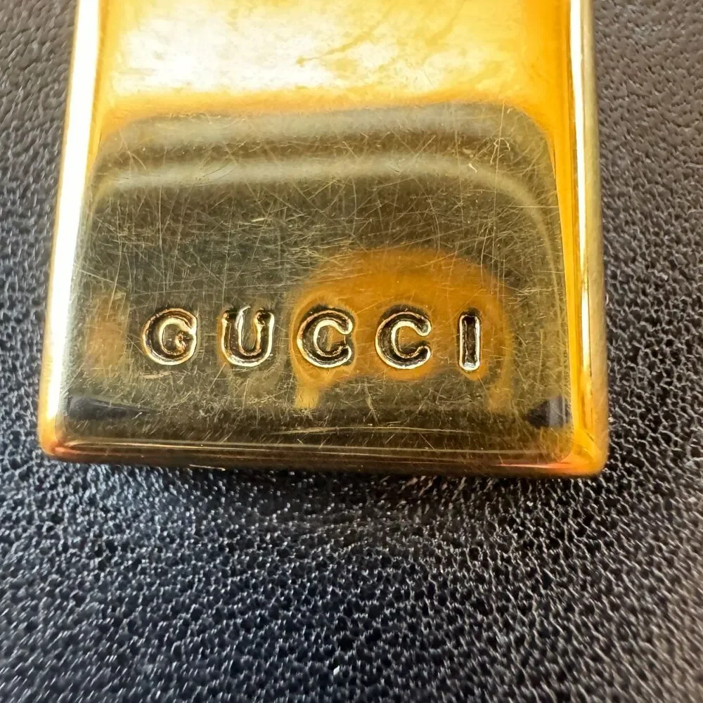 Gucci Dark blue Leather Wallet with Gold Tiger Head Closure - Picture 5 of 14
